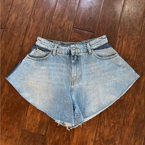 Pinko Calma Light Blue Jean Shorts